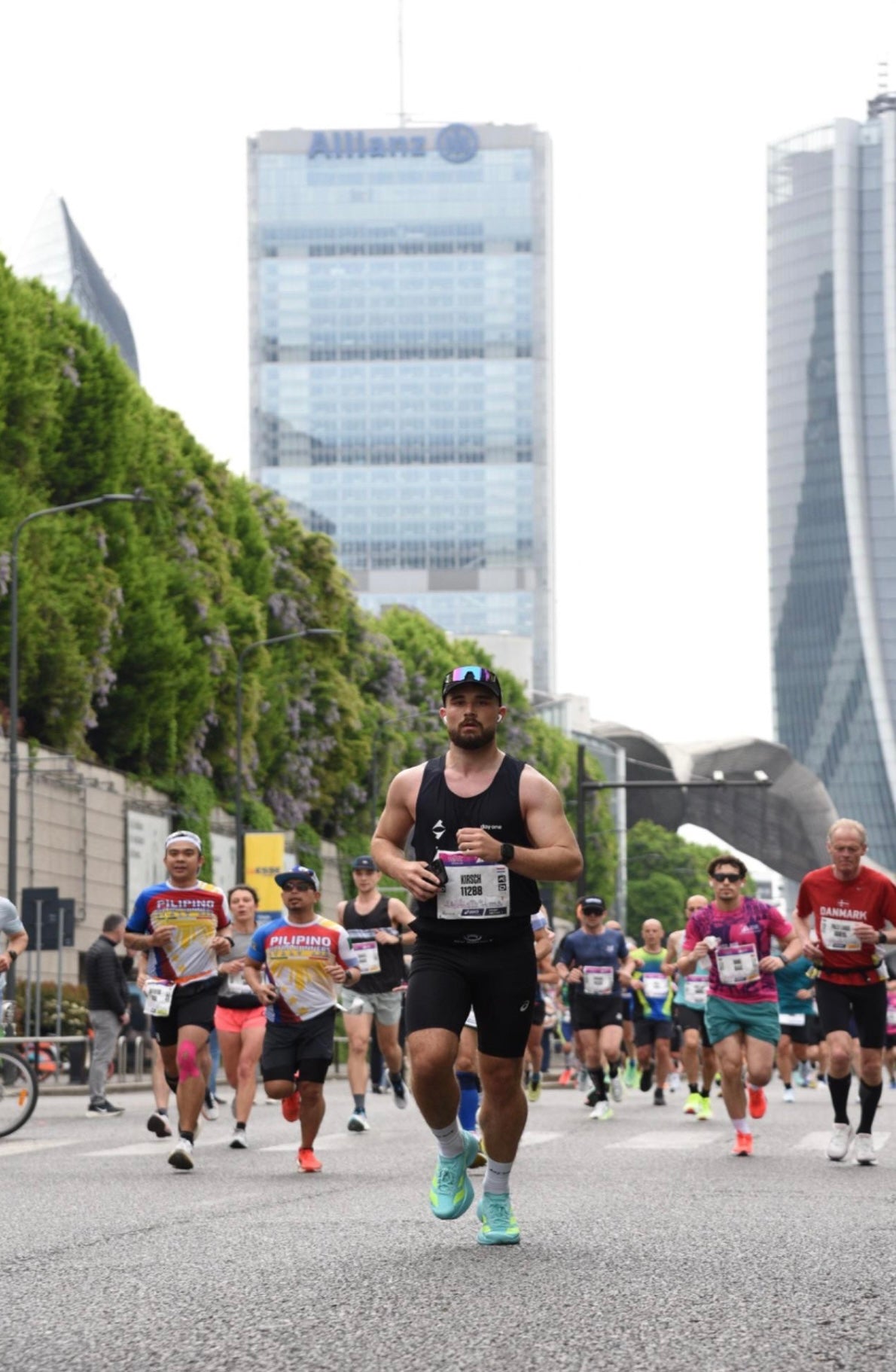 Julio en pleine course pendant un marathon